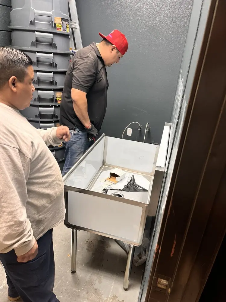 Commercial plumbing and sink installation in Crestmont